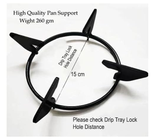 Prestige Glass Top Gas Stove Stand/Round Ring