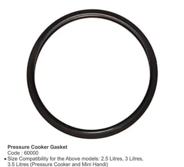 PRESTIGE PRESSURE COOKER GASKET 2.5L TO 3.5L (STEEL COOKER) - Image 2